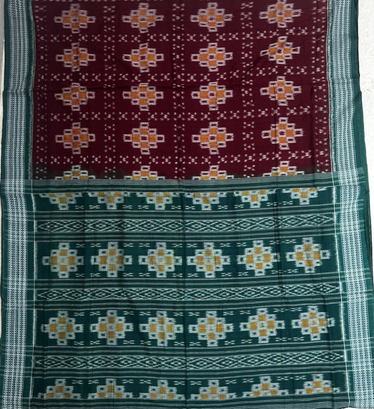 Buy Pure Authentic bandha handloom Odisha Sambalpuri Cotton Saree