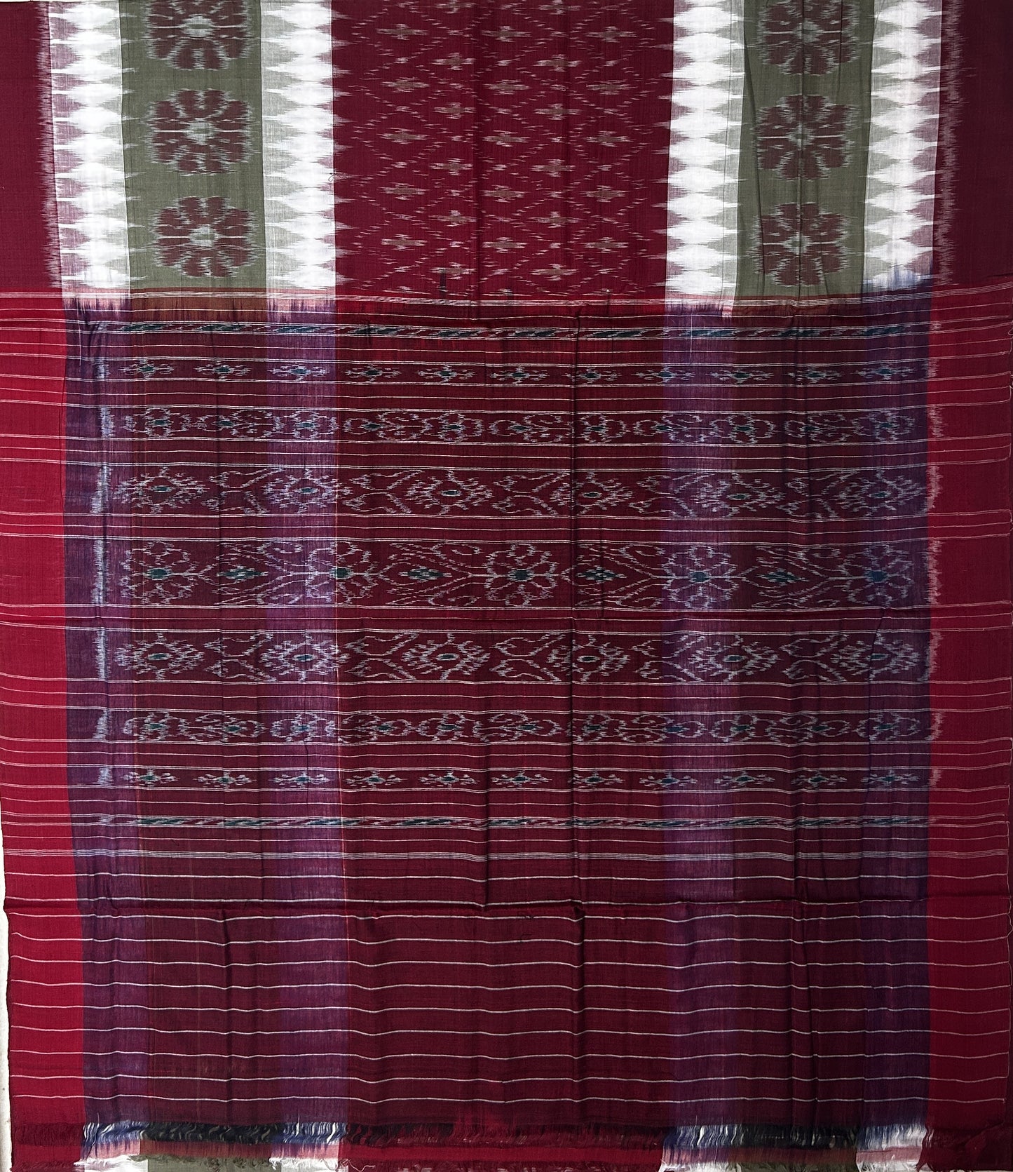 Odisha handloom floral cotton bandha nuapatna traditional handwoven saree