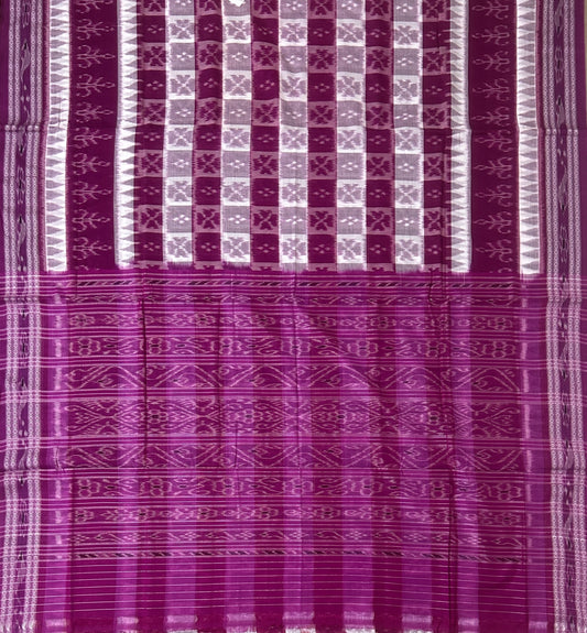 Buy Unique Casual Nuapatna handloom Ikat latest color cotton saree for young newly wed