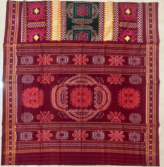 Odisha handloom Sambalpuri Sustainable Style Pure Cotton Saree