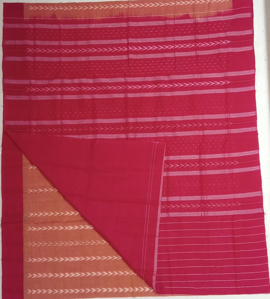 Odisha handloom Sambalpuri Sustainable Style Pure Cotton Saree