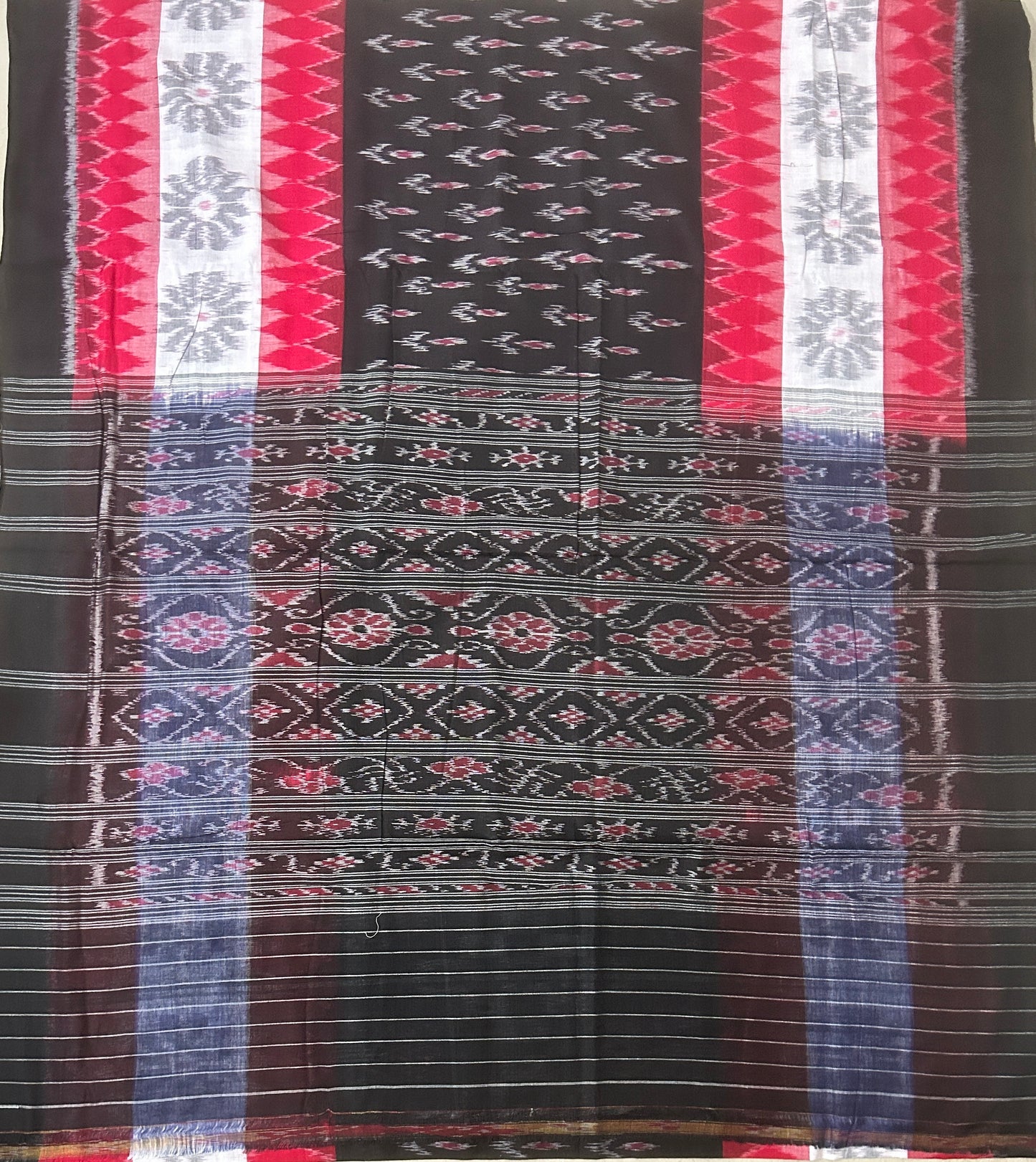 Buy Odisha nuapatna handloom pure cotton ikat design saree for grand mother