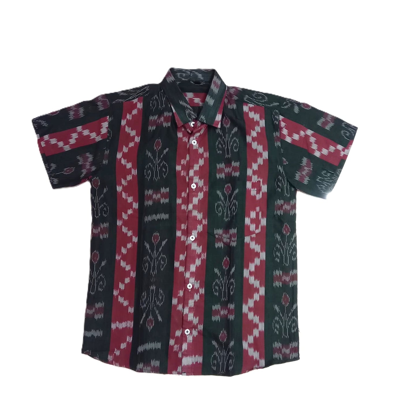 Odisha samabalpuri handloom 100% Cotton pasapalli design half shirt