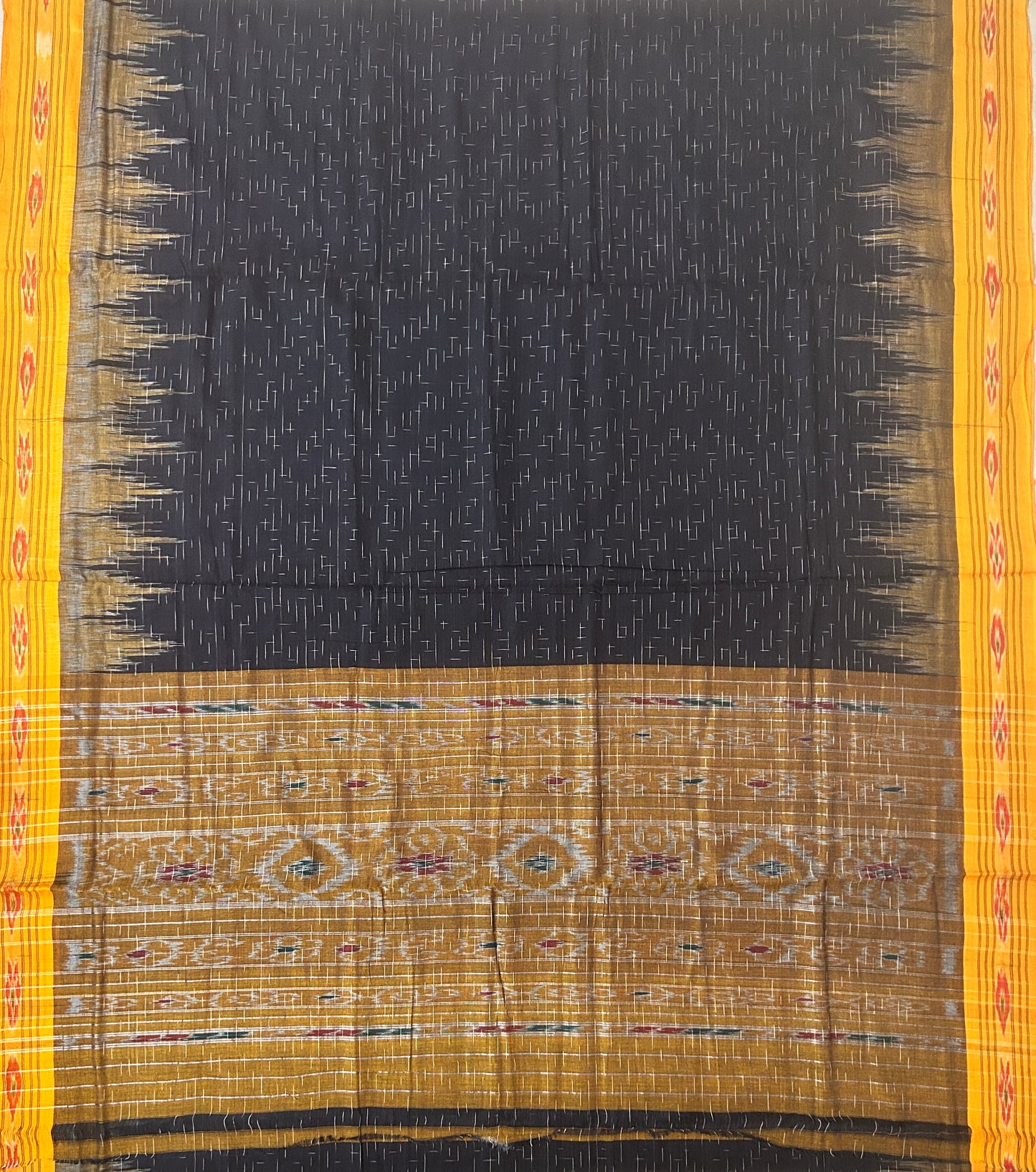 Trending Odisha Cotton handloom Jharana designs Saree for Grand Mother