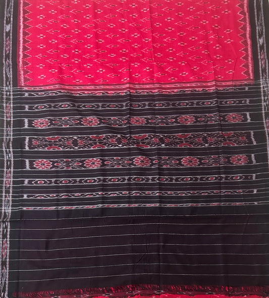 Buy Odisha maniabandha pure cotton handloom flower design ikat saree