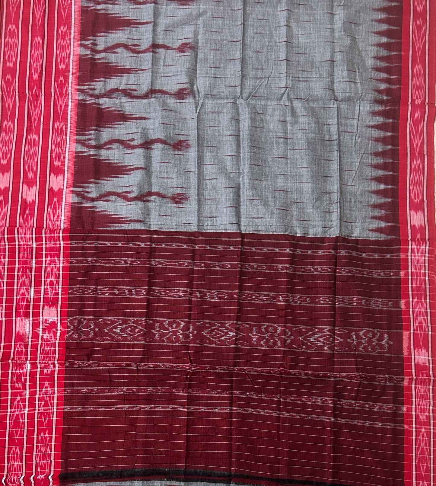 Odisha handloom Ikat body big border nuapatna weave cotton saree | Cheap Sari