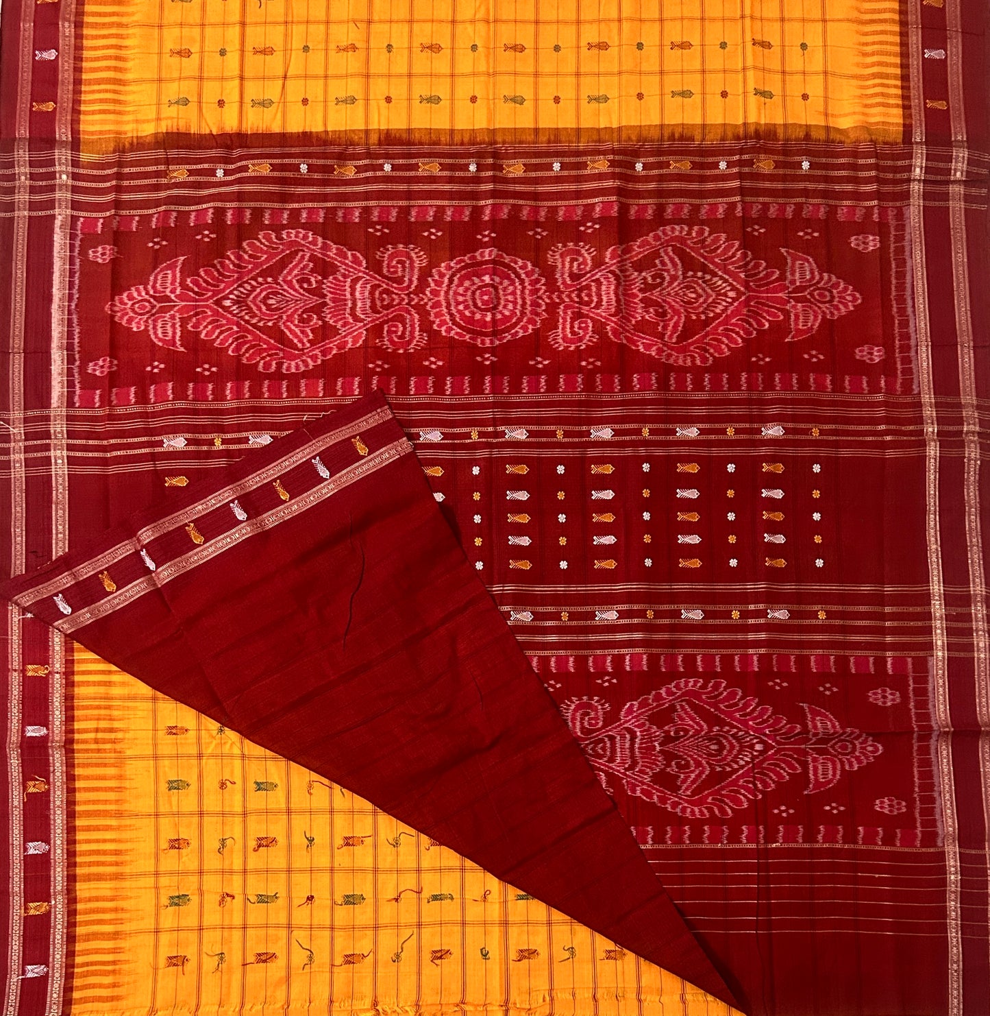 Odisha Special handloom Unique design Pure cotton Saree for Party meeting and wedding