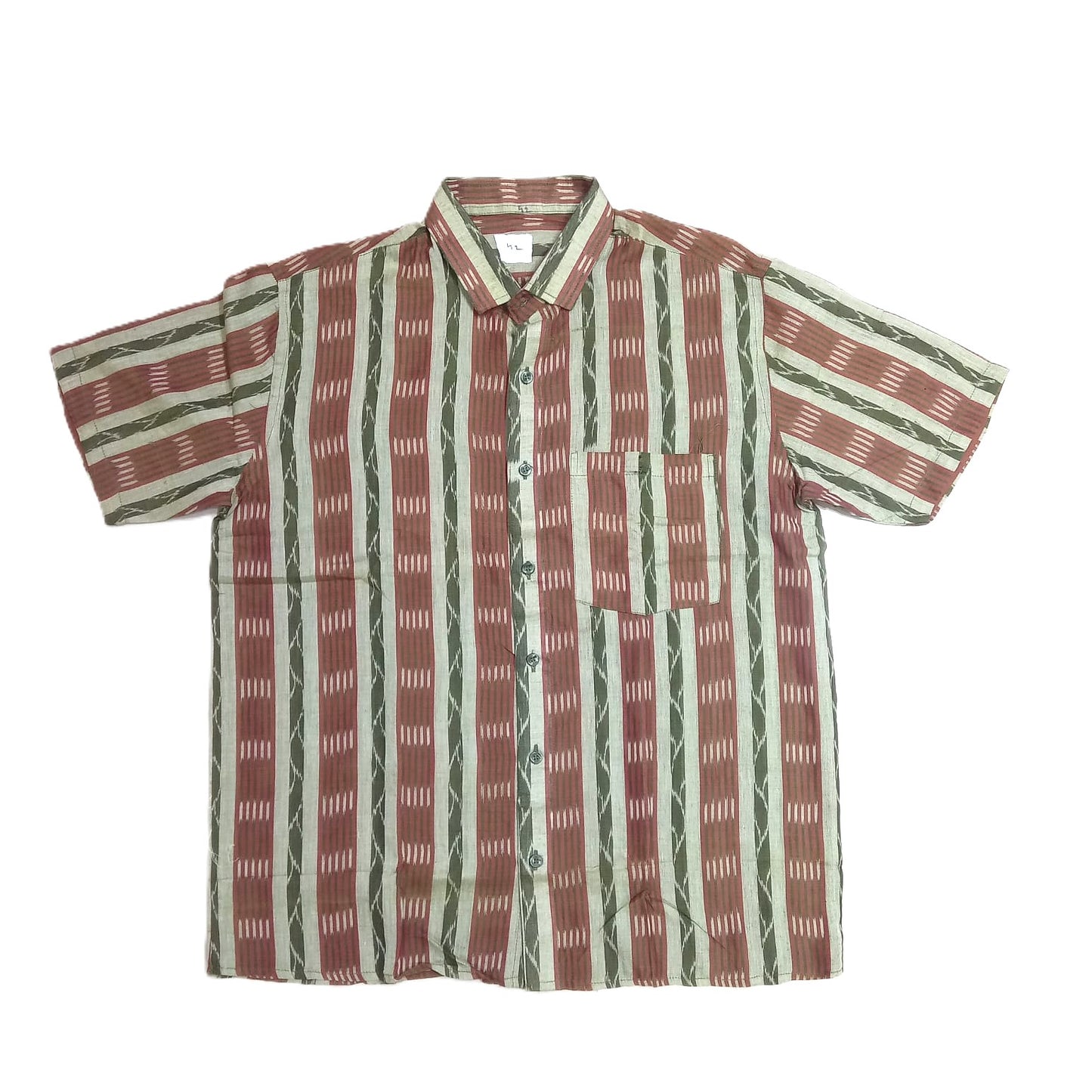 Odisha Handloom maniabandha Pure Cotton Material Half shirt