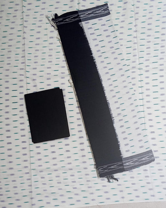 Pochampally Handloom unstitched cotton ladies dress set from telengana