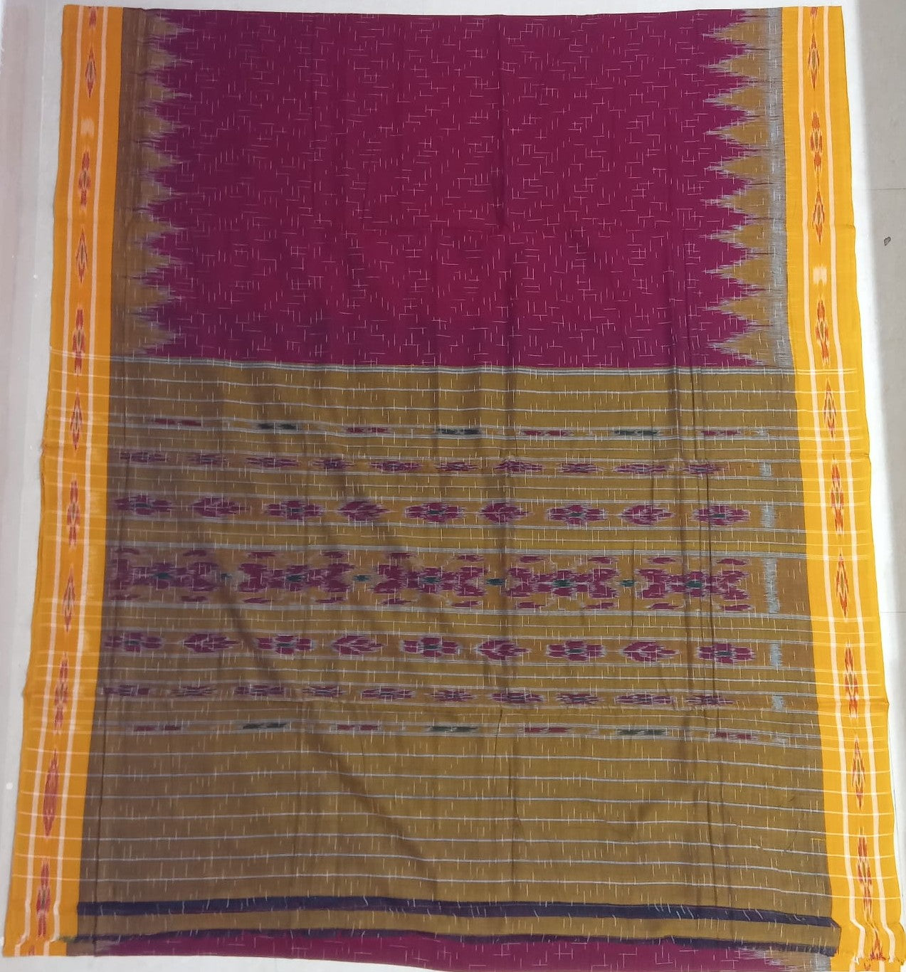 Odisha Ikat bandha work Nuapatna handloom jharana cotton saree for Aunty