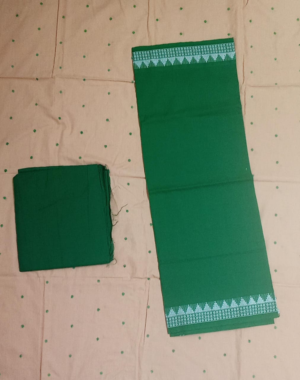 Odisha Handloom Maniabandha Latest cotton unstitched dress set