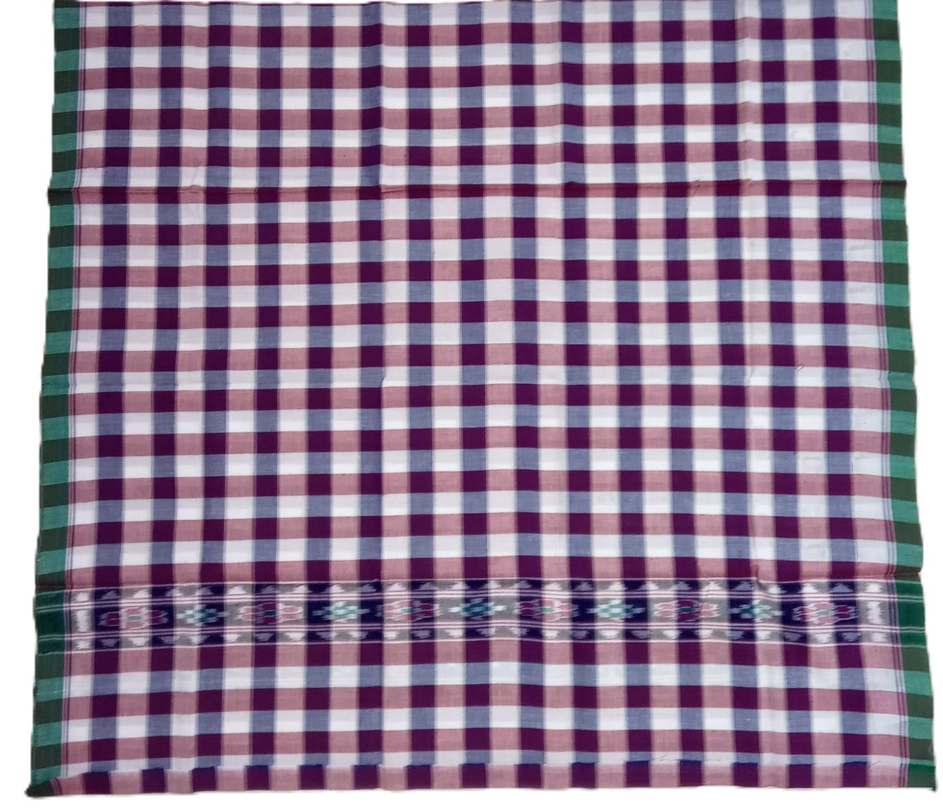 Odisha Handloom Pure Cotton Maniabandha weave gamcha or gamucha or towel