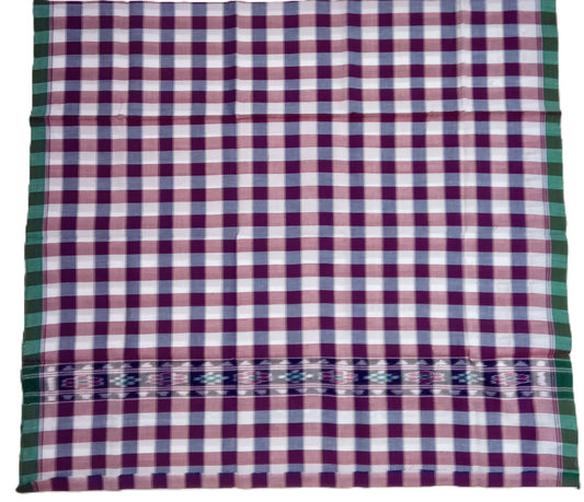 Odisha Handloom Pure Cotton Maniabandha weave gamcha or gamucha or towel