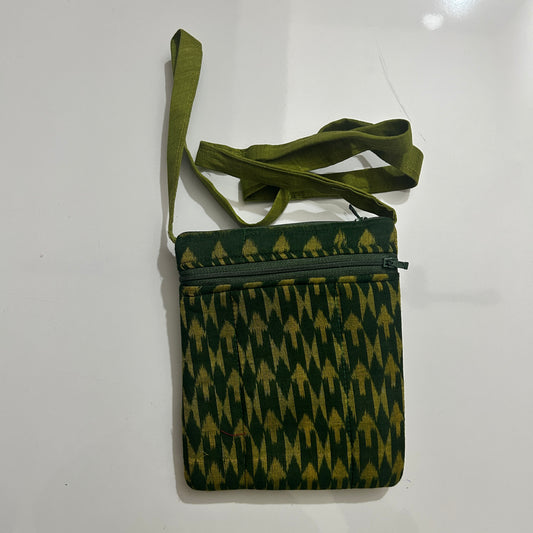 Odisha Handloom Ikat design handloom handmade pure cotton soulder bag for girls
