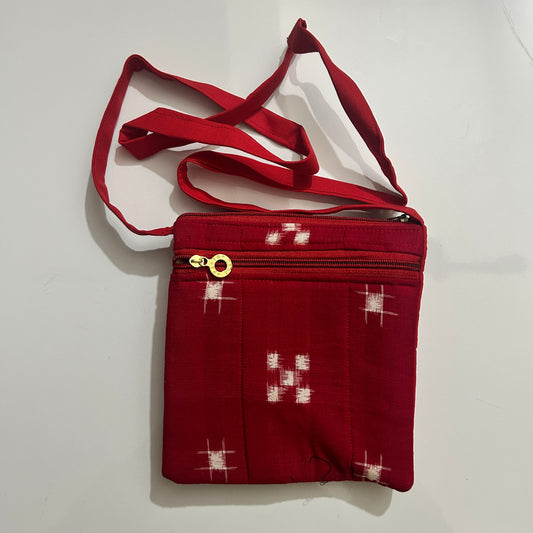 Odisha Ikat sambalpuri handloom Small Soulder bag for College Girls