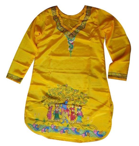 Odisha Handicraft Patachitra Painting Ladies Kurti