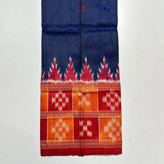 Odisha Handloom Khandua Double Pasapalli Border Silk Blouse Piece