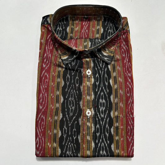 Odisha Handloom Pure Cotton Authentic new design Sambalpuri Half Shirt
