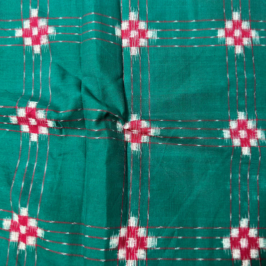 Odisha Handloom Pasapalli Sambalpuri Ikkat Cotton Fabric running material