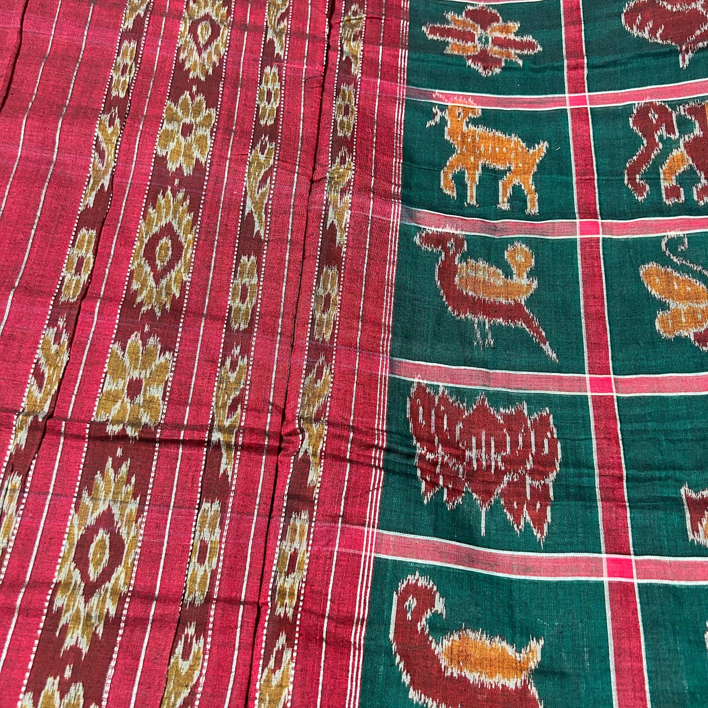 Odisha Handloom Nuapatna Ikkat nabakothi cotton sarees