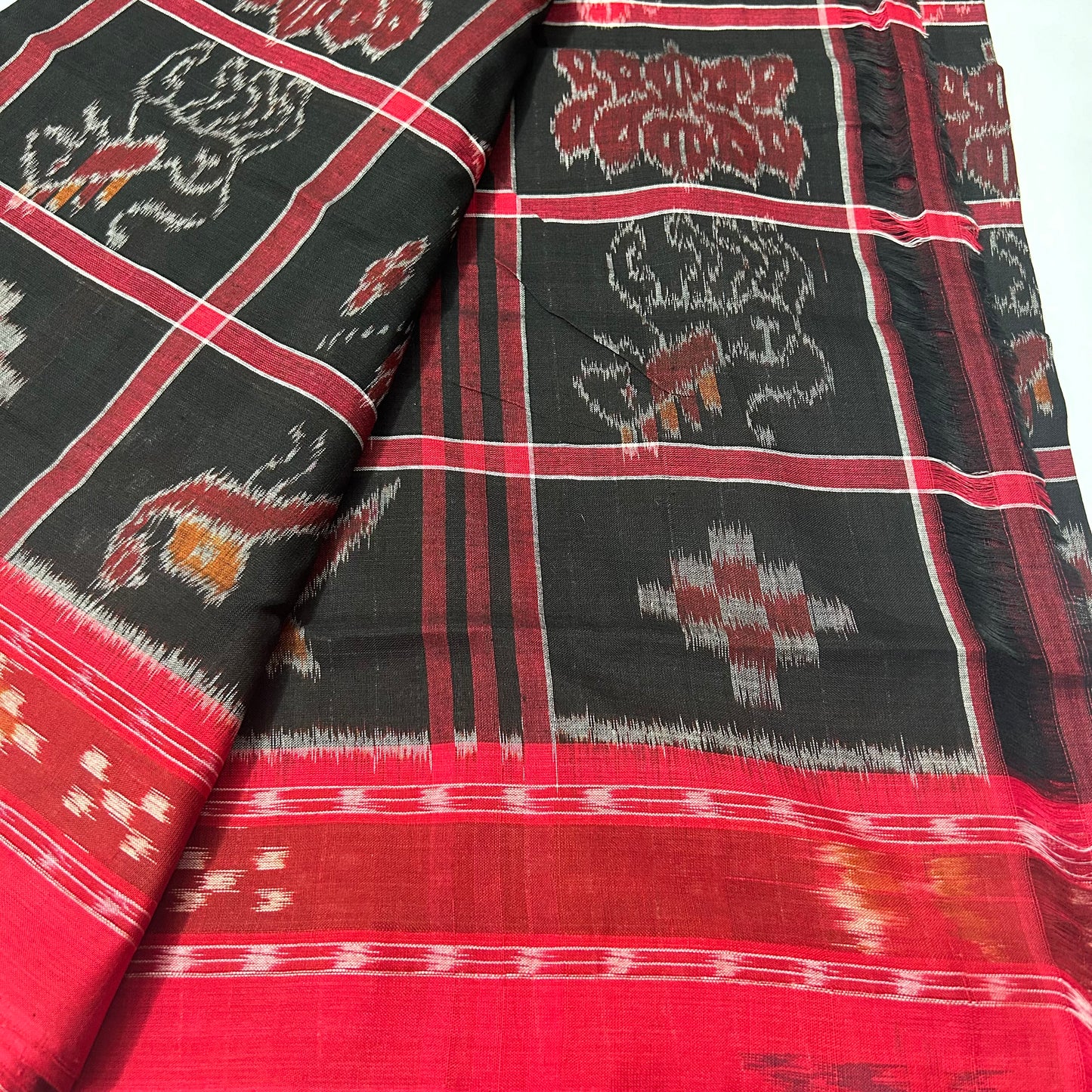 Odisha Handloom New Maniabandha Casual Cotton bandha Saree | Nabakothi