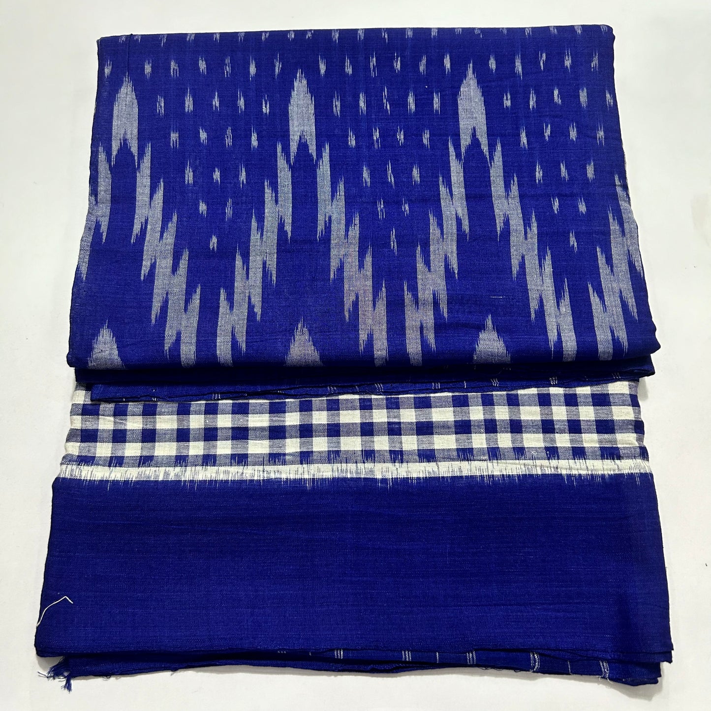 Odisha Handloom Ikkat cotton blue color saree for women from nuapatna