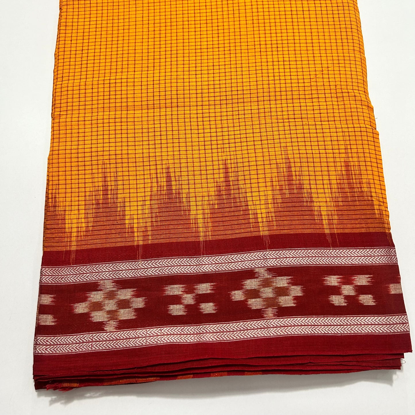 Nuapatna Odisha Handloom Yellow Colour Pure Cotton Saree for Teacher and Doctors