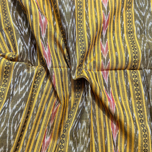 Odisha handloom Ikat maniabandha Cotton Fabric for unisex dresses