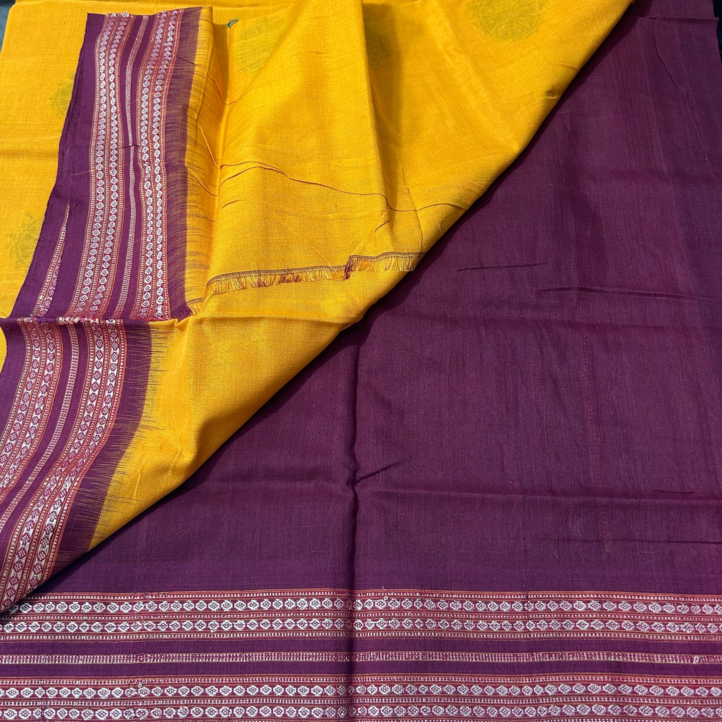 Odisha Handloom Pure Cotton Bomkai Saree for Mother's Gift from Boudh