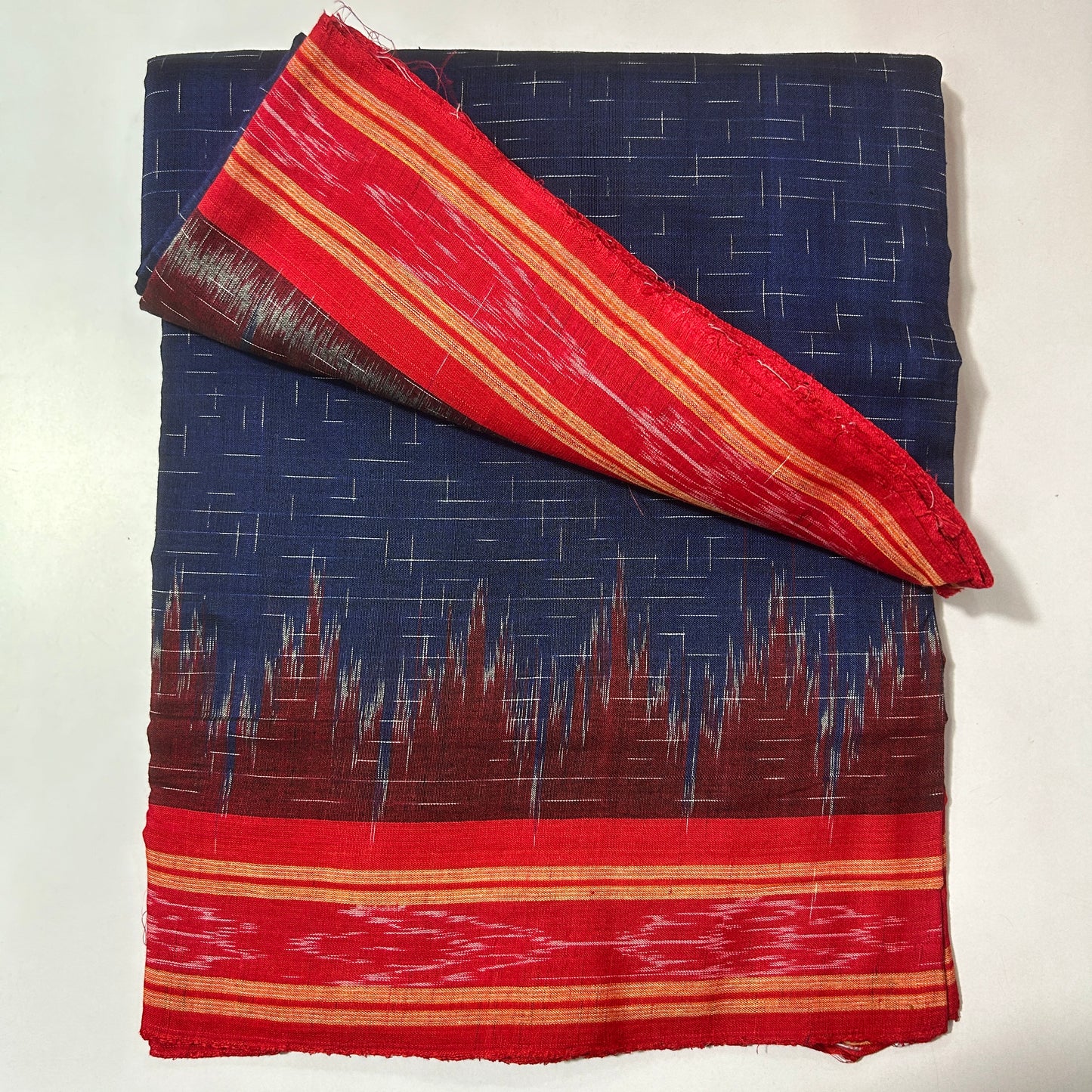 Odisha handloom nuapatna jharana pure cotton temple border Saree for College Party