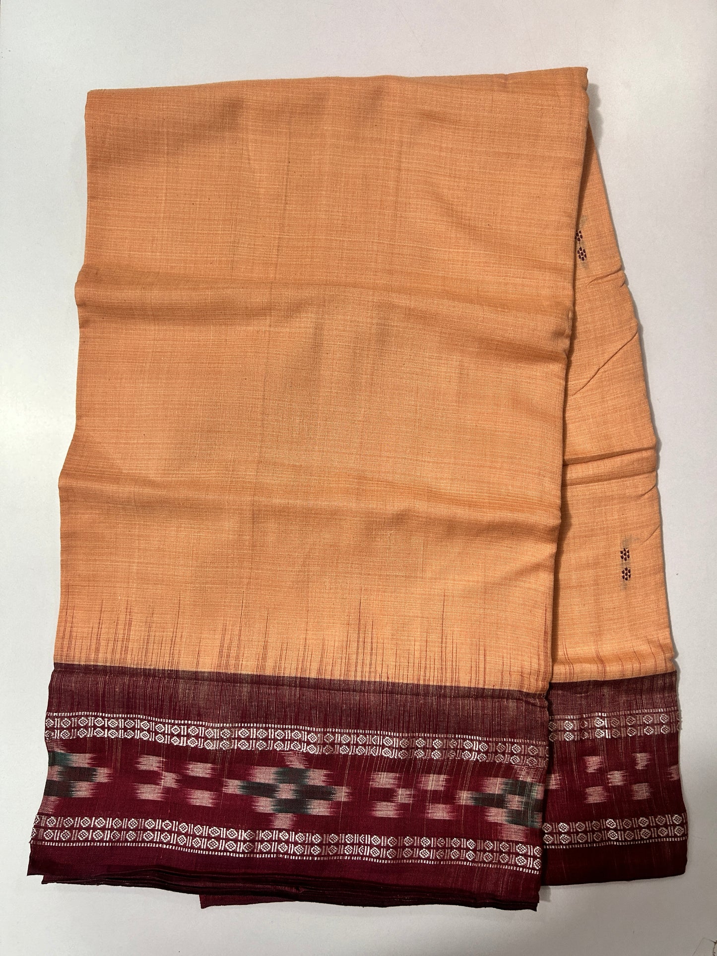 Odisha Manianadha Pasapalli Border Ikat handloom plain Cotton Handloom Saree