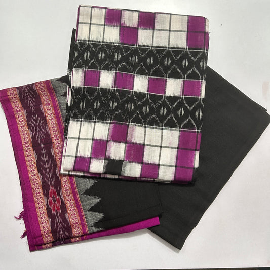 Buy Odisha Famous Sambalpuri Pasapalli Ikat design Pure Cotton handloom Dress Set