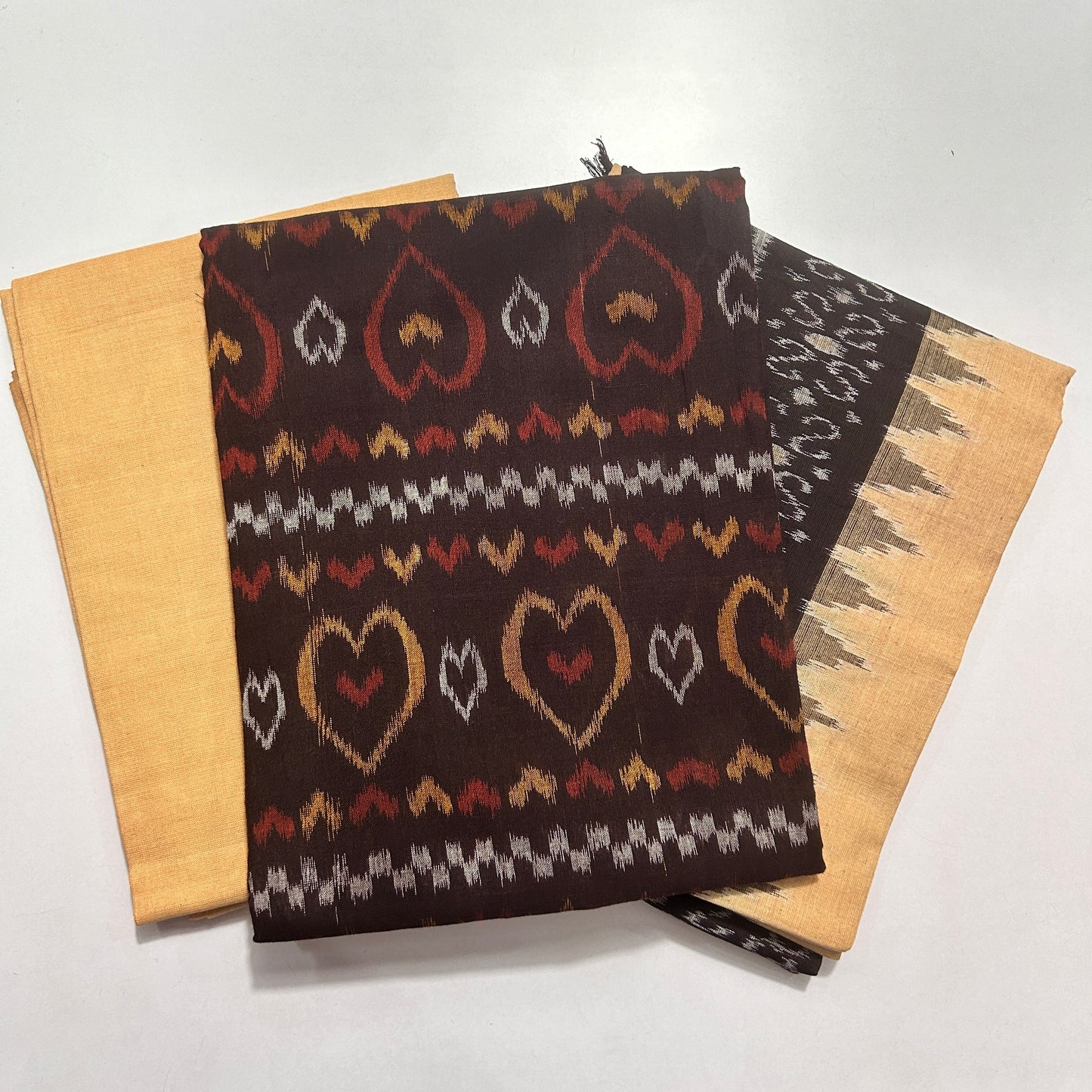 Odisha Ikat Handloom Sambalpuri Pure Cotton Unstitched dress material for Birthday Gift