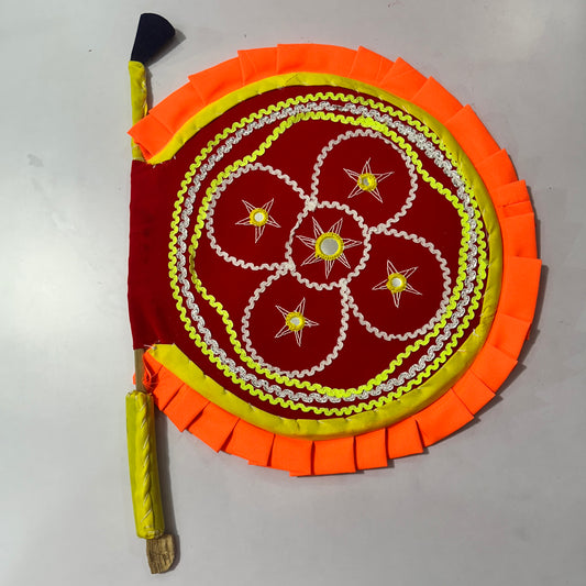 Odisha Handicraft Pipili Applique Work hand Fan or Binchana