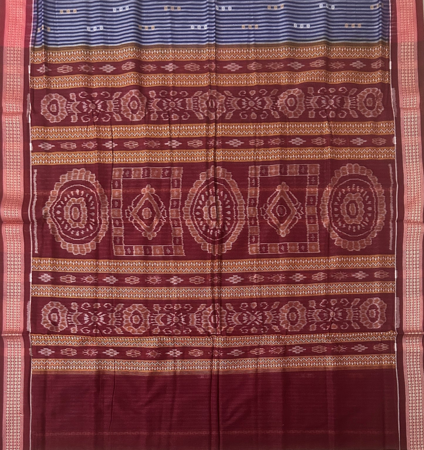 Odisha handloom Bomkai pure cotton saree