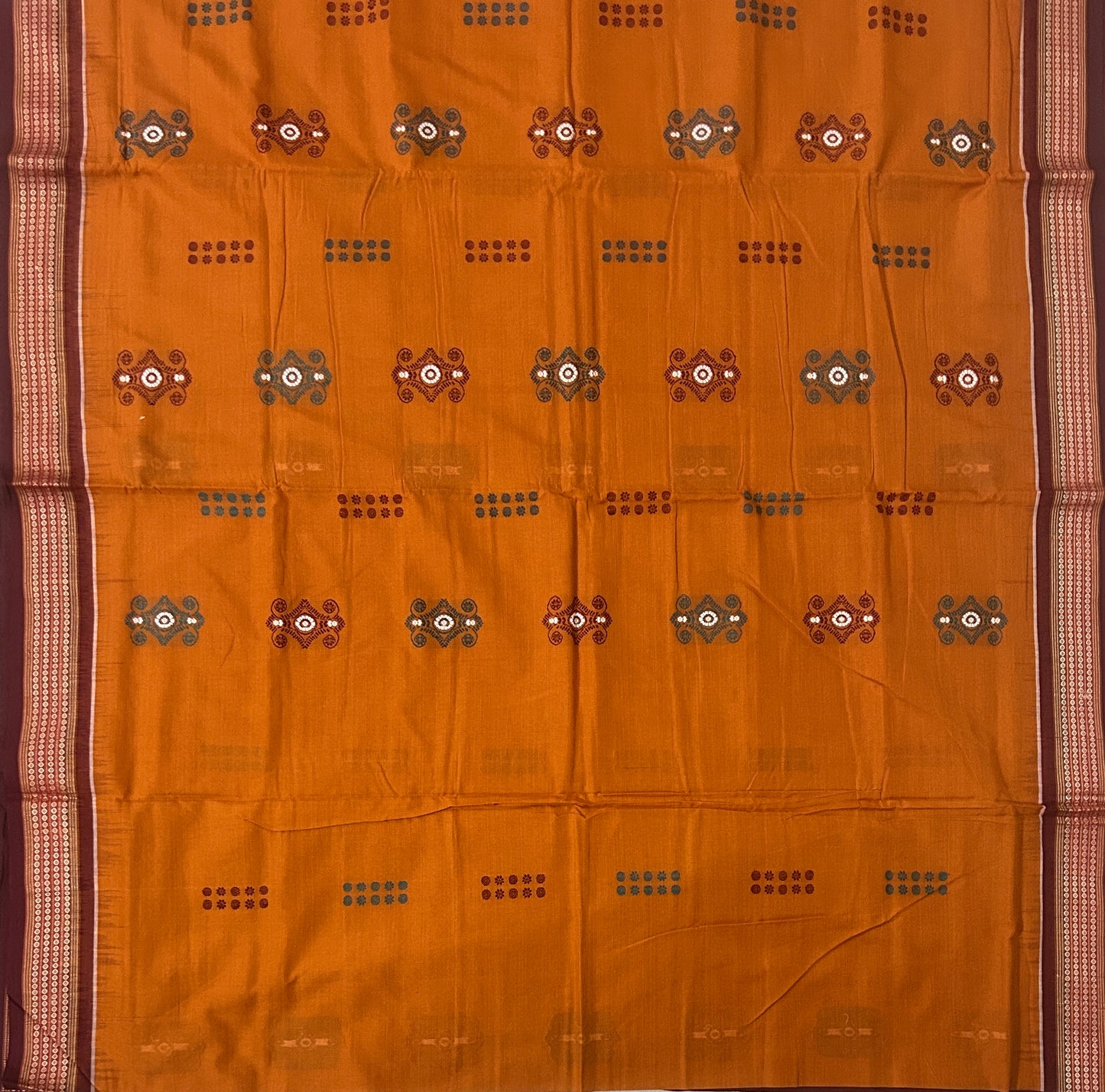 Odisha Handloom Sambalpuri Pure Cotton Bomkai Saree for Party from Bargarh Weavers