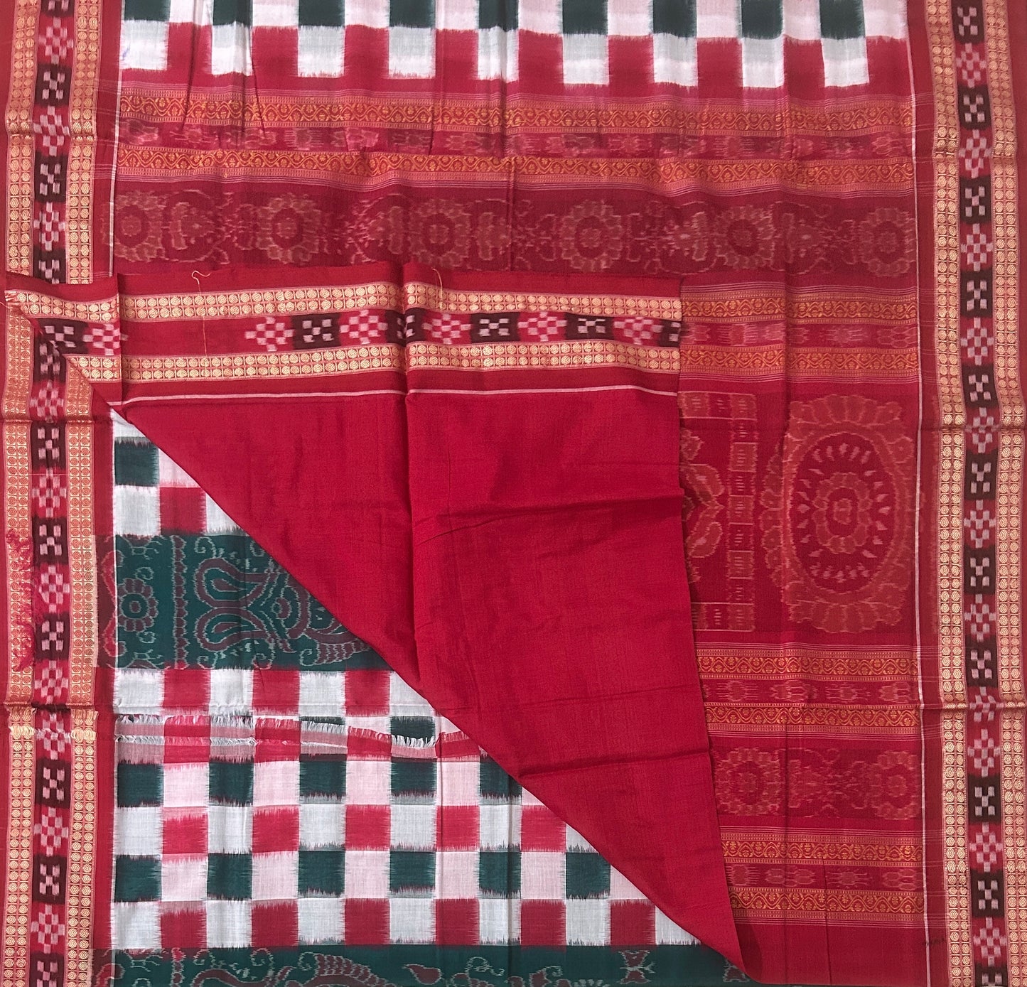 Odisha handloom Sambalpuri Pasapalli cotton saree