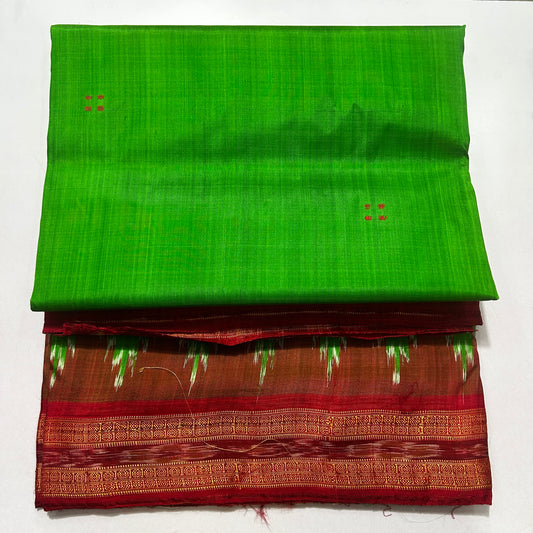 Odisha Handloom Pure Ikkat Nuapatna Bandha khandua Silk Saree