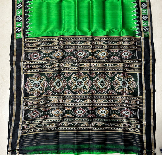 Odisha Handloom traditional handwoven ikat silk saree or sari (locally called sadhi)