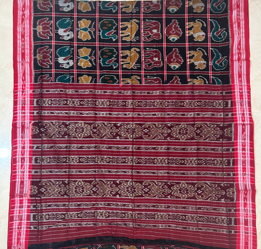 Odisha Handloom New Maniabandha Casual Cotton bandha Saree | Nabakothi