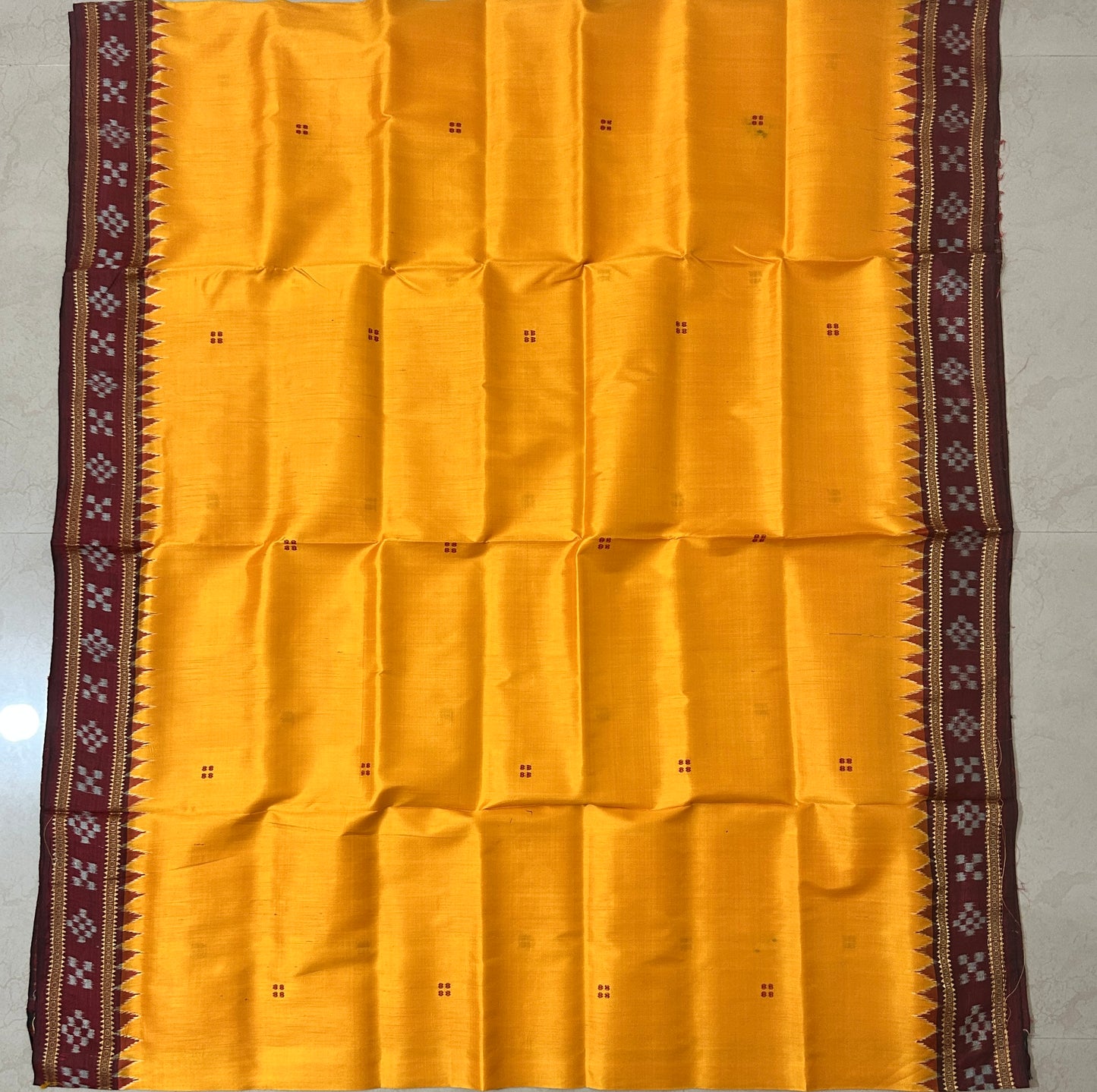 Odisha handloom ikat nuapatna khandua silk saree for bridal wear