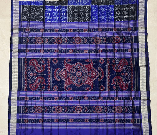 Original Sambalpuri bandha Saree : Odisha handloom Silk Saree for Casual College Wear