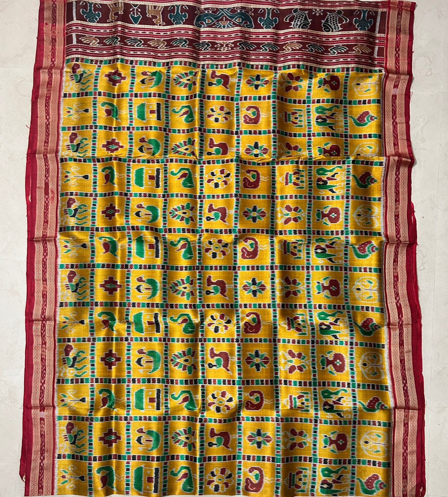 Nuapatna Handloom Odisha Famous Nabakothi Khandua Silk Saree