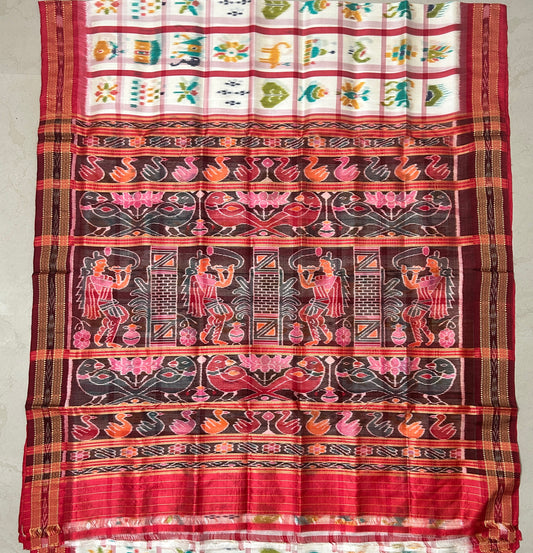 Odisha Handloom Nuapatna Nabakothi Khandua Silk Saree | Best Price