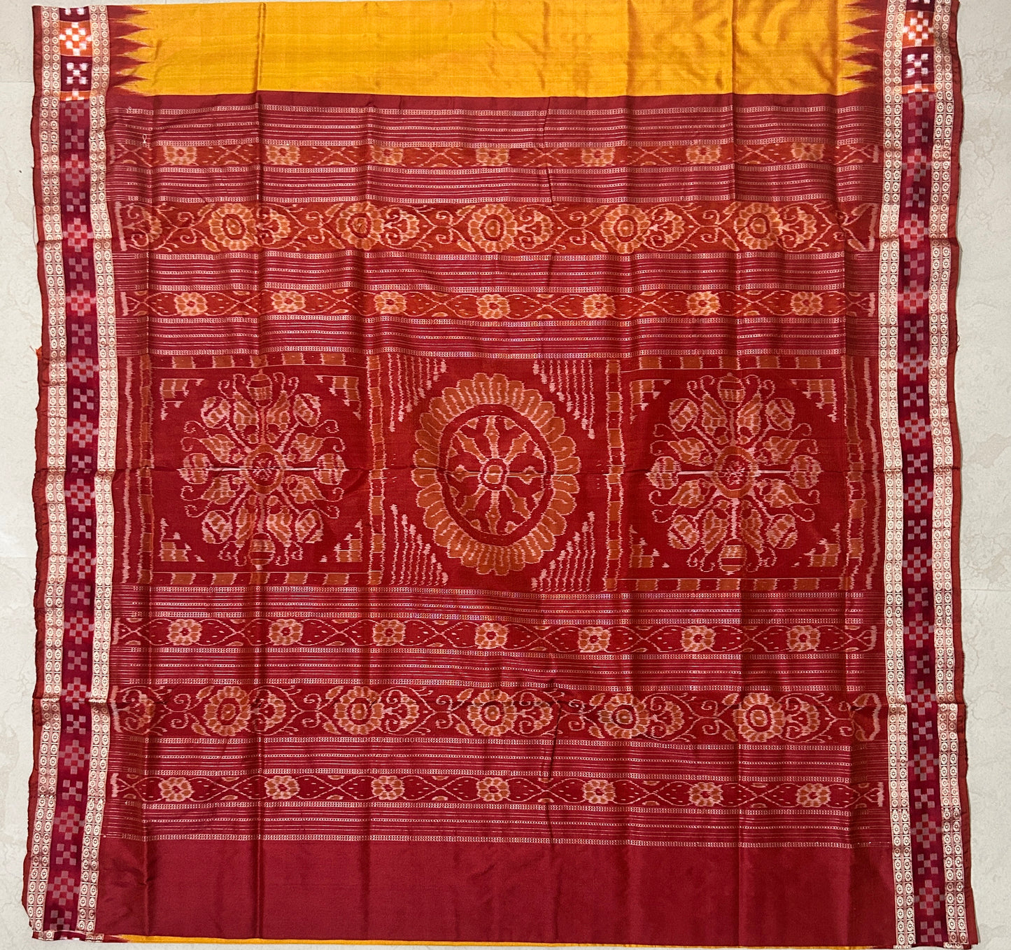 Best Quality authentic Sambalpuri handloom Pasapalli work odisha silk saree for bridal wear