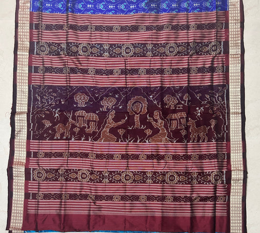 Odisha Handloom Sambalpuri Silk New Pattern handwoven Saree for Marriage Parties