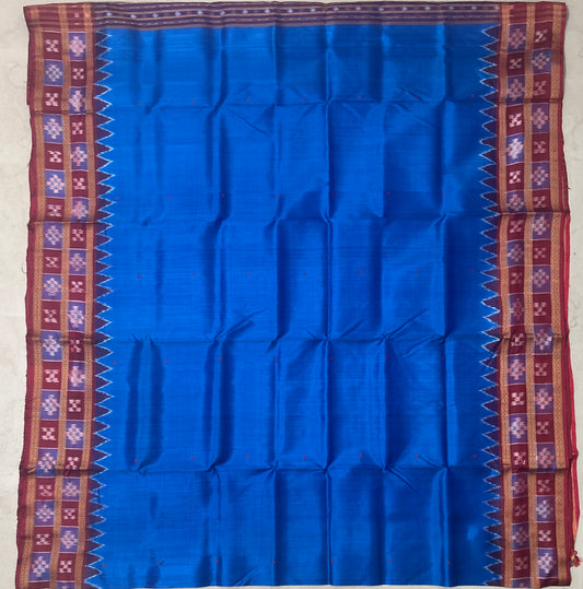 Odisha Handloom Double Pasapalli Border Khandua Silk Patu Saree from Nuapatna