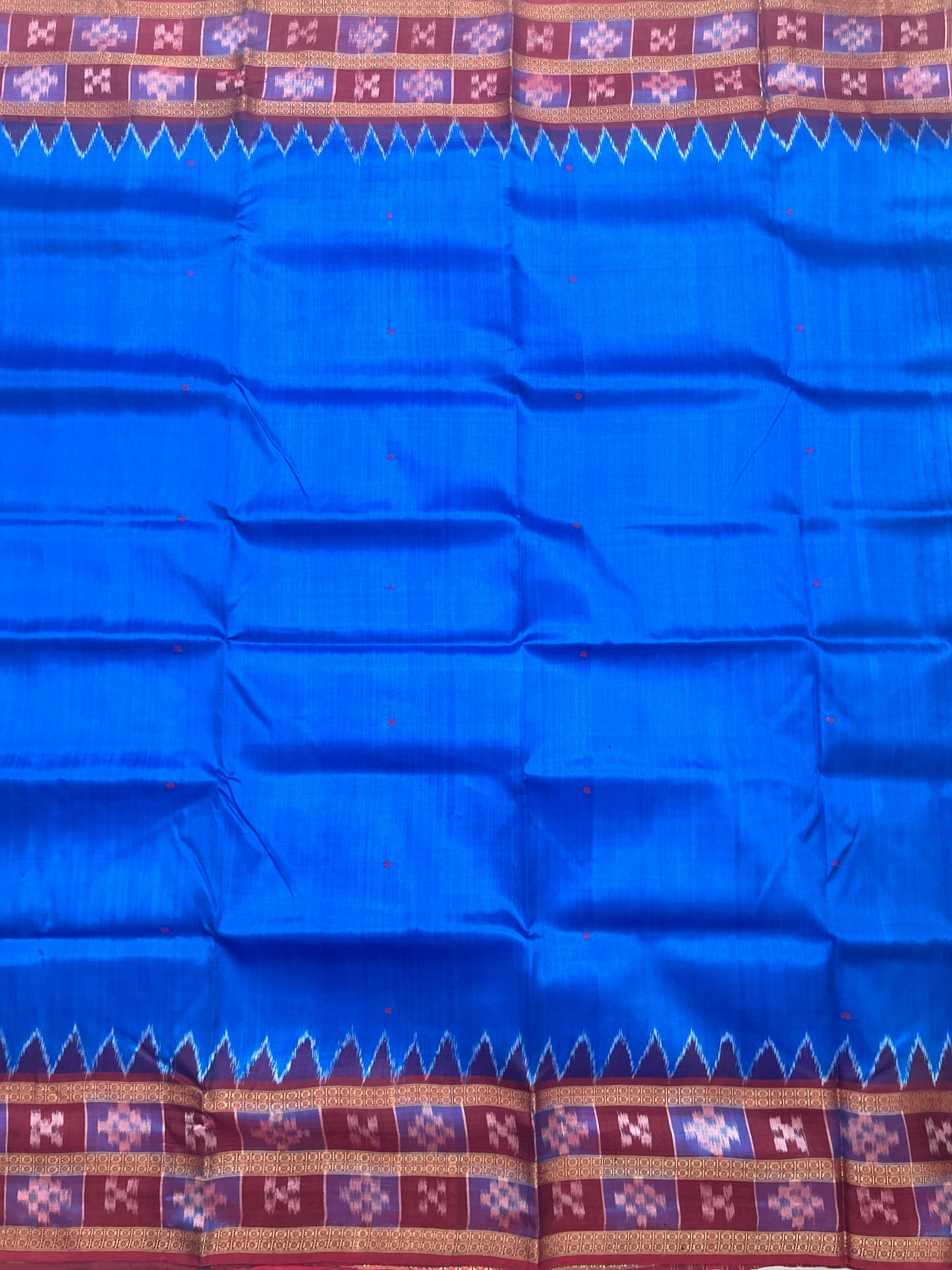 Odisha Handloom Double Pasapalli Border Khandua Silk Patu Saree from Nuapatna