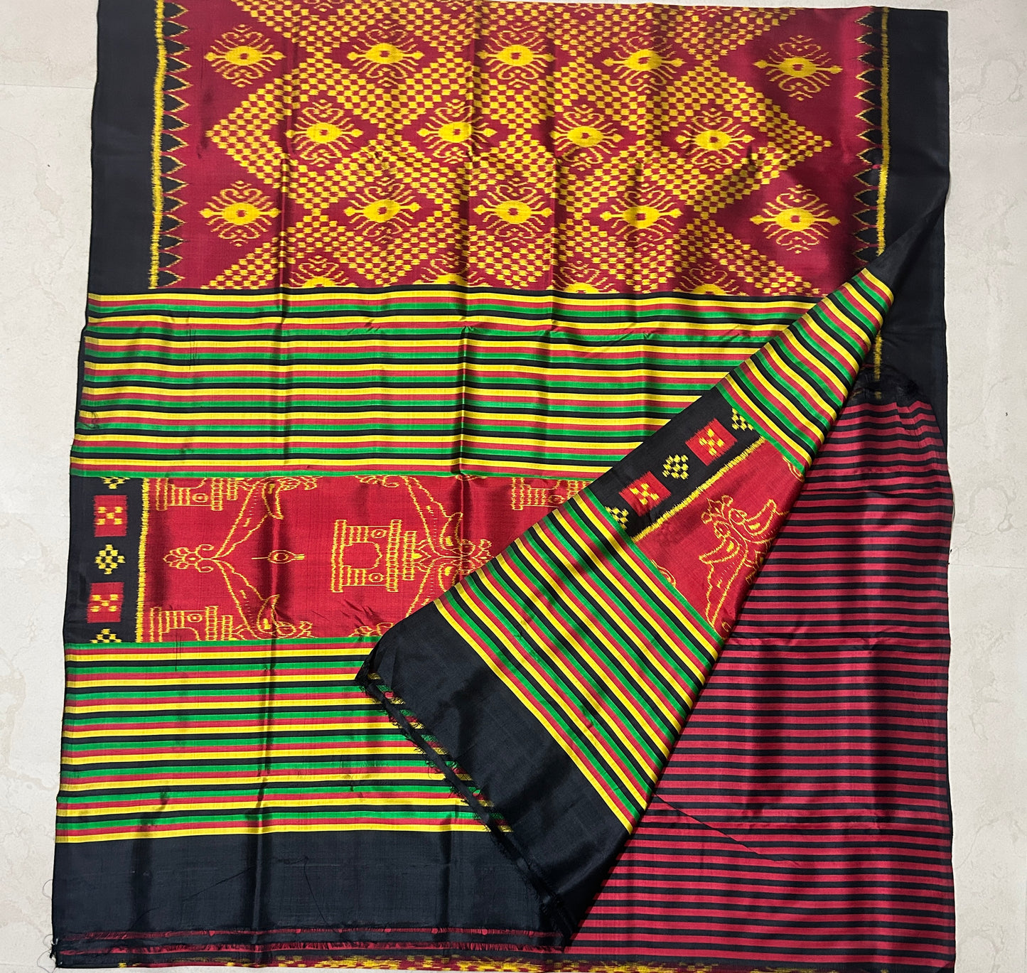 Odisha maniabandha bandha handloom new jhoti design odisha silk saree for wedding gifts