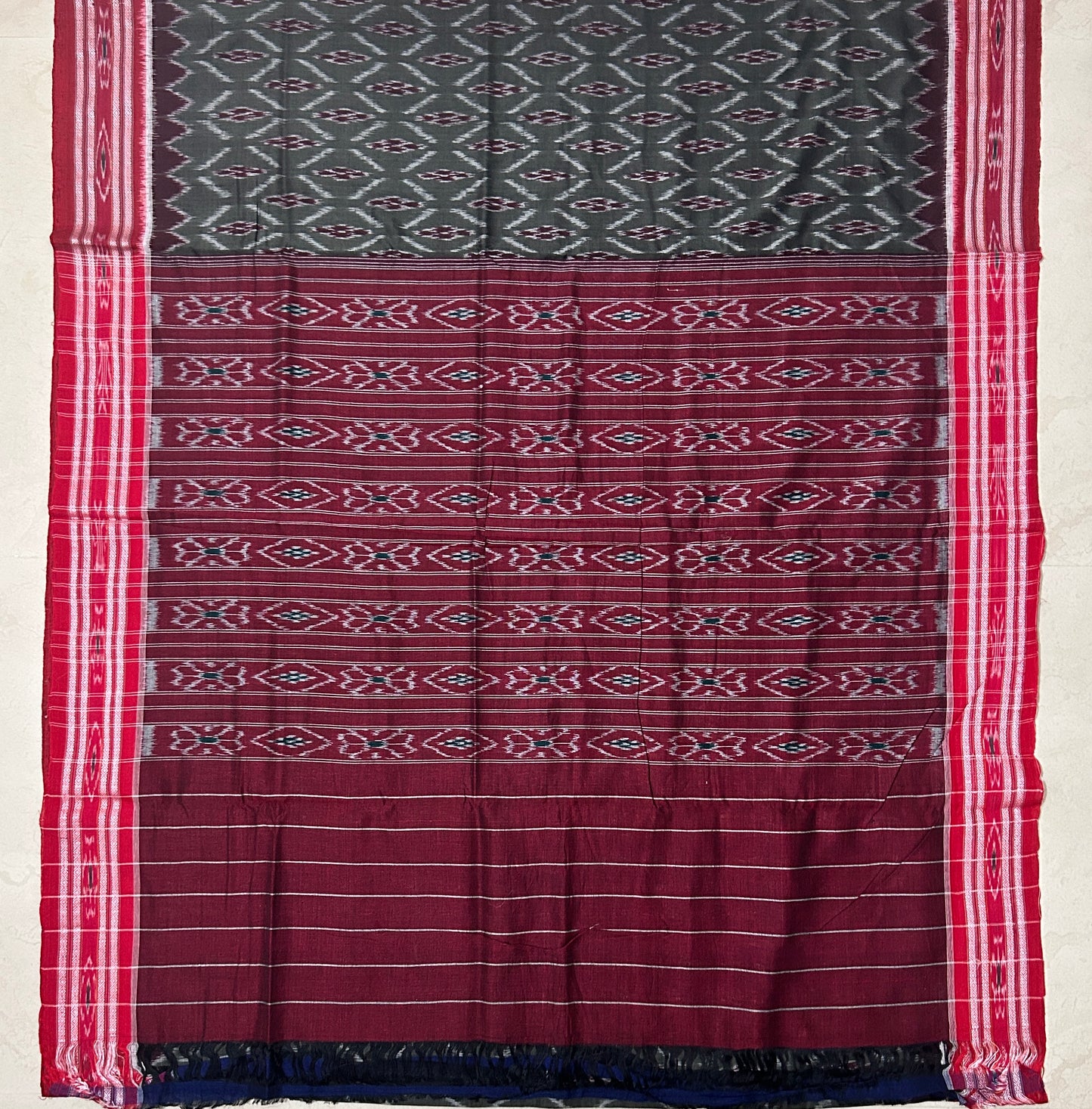 Maniabandha Cotton Bandha Saree Made by Odisha handloom Collection for Puja Shopping